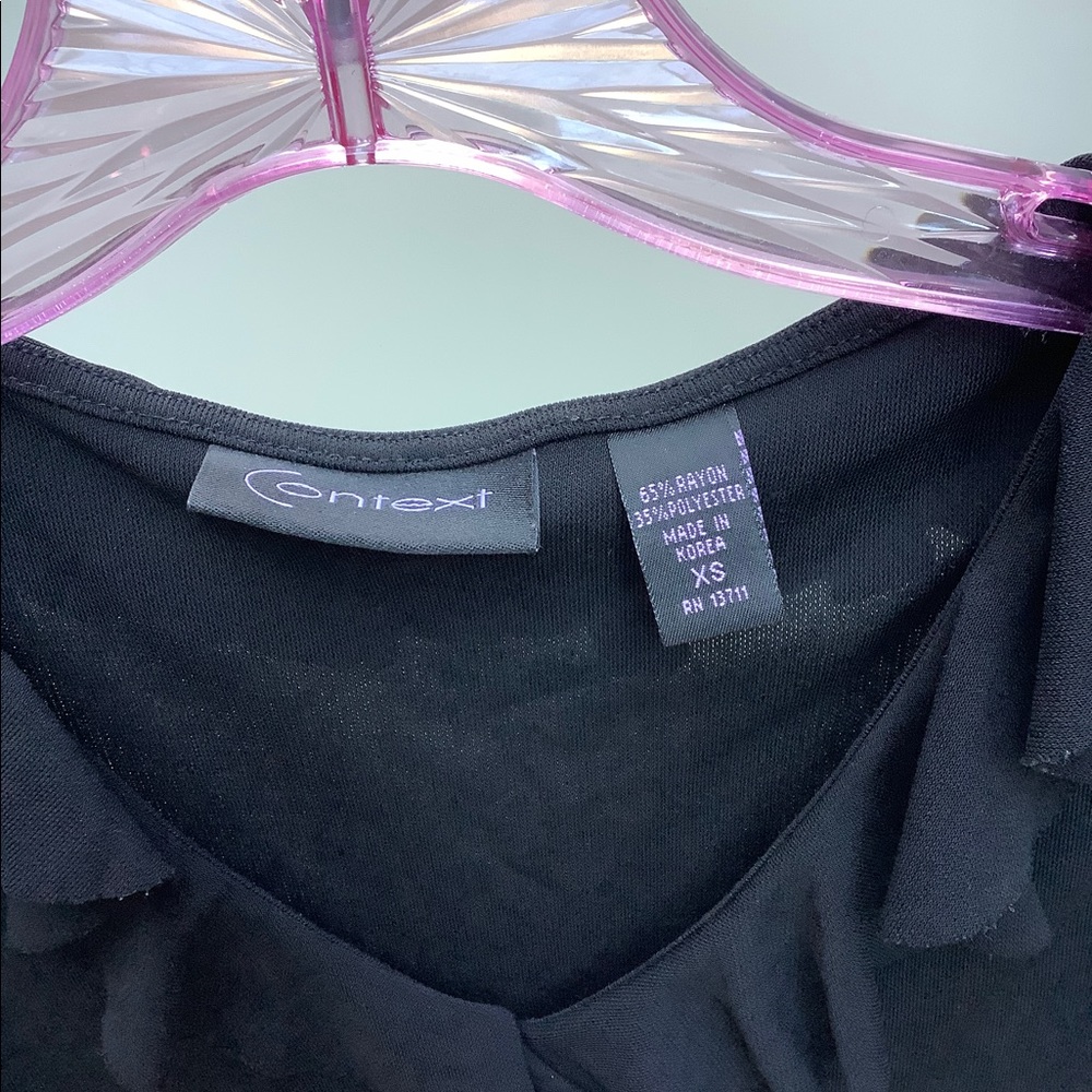 Black Ruffle Top - Picture 5 of 5
